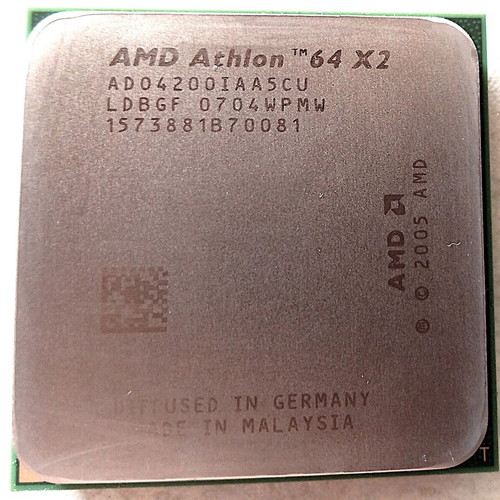 AMD Athlon 64 X2 processor used with cooler and Lenovo base