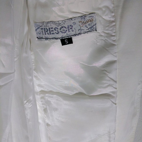 Tresor jeans men's jacket size S like new, white