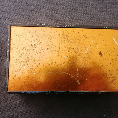 Tin box used from candies