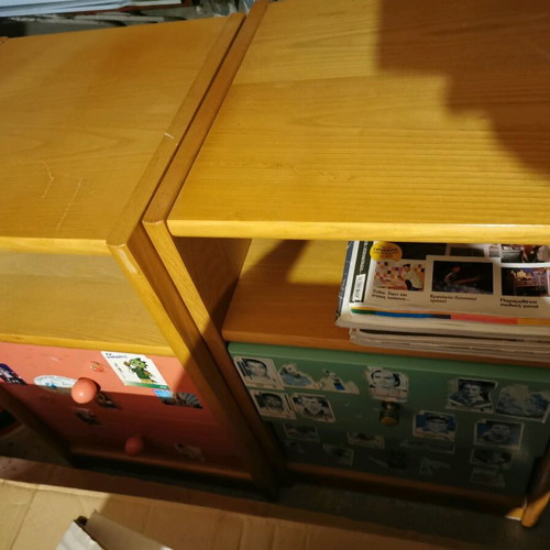 Children's furniture used, 2 double wardrobes, bed with mattress, 2 nightstands