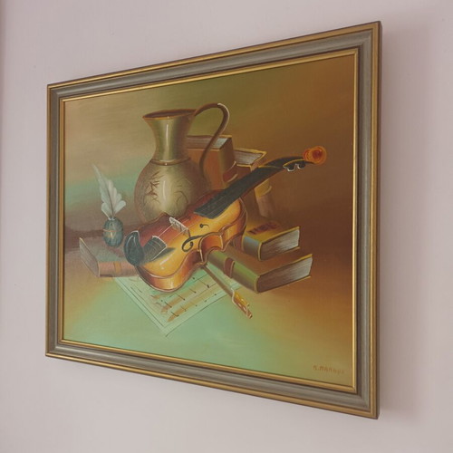 Oil painting used, framed 67x57 cm