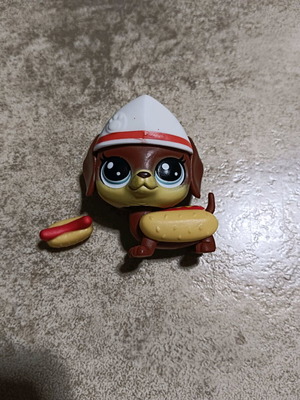 Φιγούρα Littlest Pet Shop Hungry Pets μεταχειρισμένη, σκύλος dachshund με αξεσουάρ
