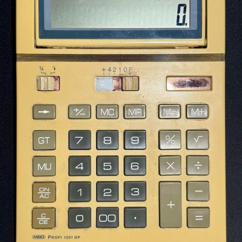 Vintage calculator MBO Profi 1201 DP used