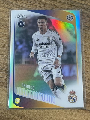 Franco Mastantuono RC refractor Topps chrome like new