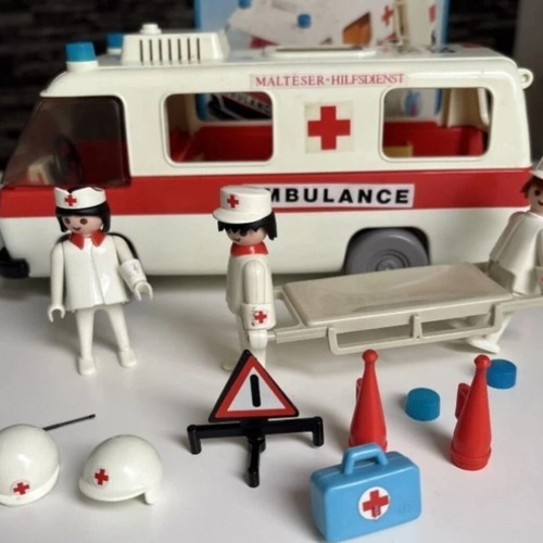 Playmobil system used ambulance playset