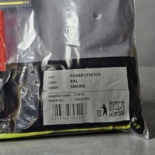 Payper work pants XXL new, gray