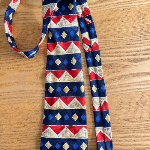 Giorgio Milano vintage men's tie with geometric pattern
