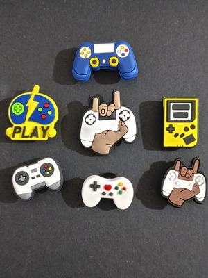 Gamer Crocs Charms pins Jibbitz like new