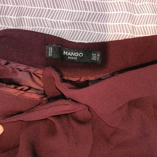 Mango women's burgundy pants like new