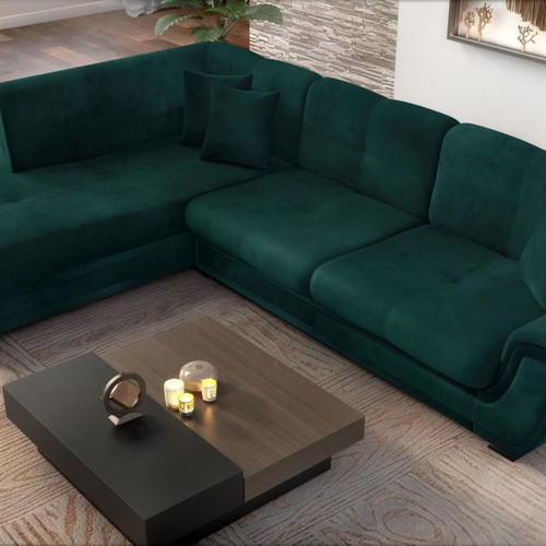 Corner sofa used 305x205 cm with bed function and storage space