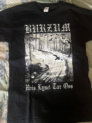 Burzum black metal t-shirt size S like new