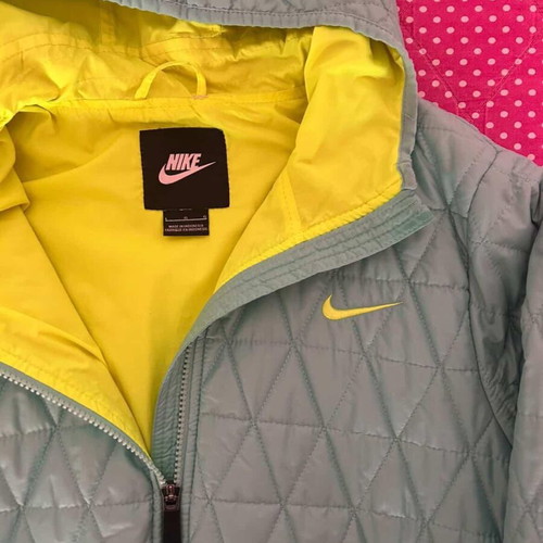 Nike jacket used, turquoise and yellow, size L