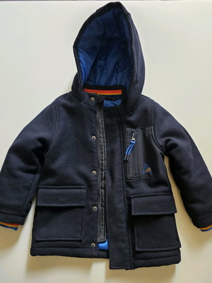 Dpam children's wool coat like new, 98 cm, 3 years, blue