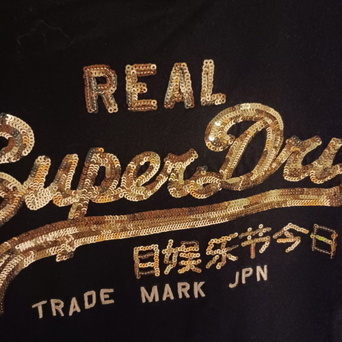 Superdry women's t-shirt like new, size S, black