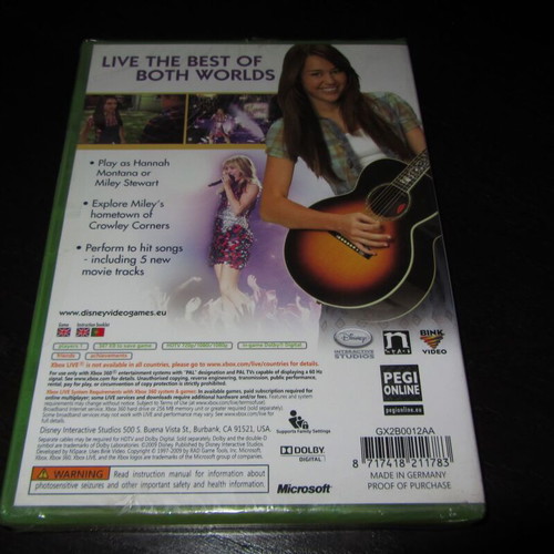Disney Hannah Montana The Movie Xbox 360 παιχνίδι καινούργιο σφραγισμένο