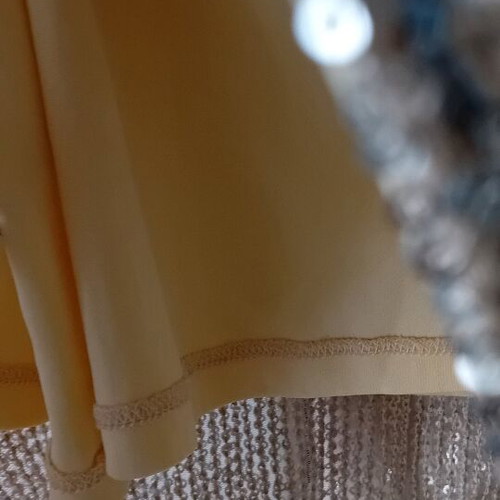 Mango top L new with silver sequins