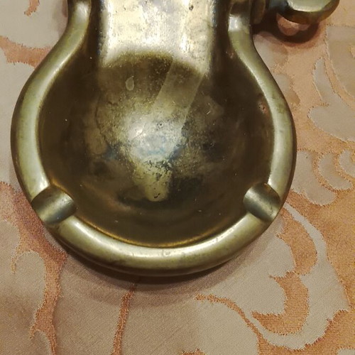 Brass ashtray used, decorative wall-mounted