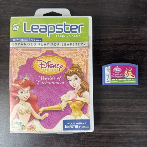 Leapster Disney Princess Worlds of Enchantment educational game used