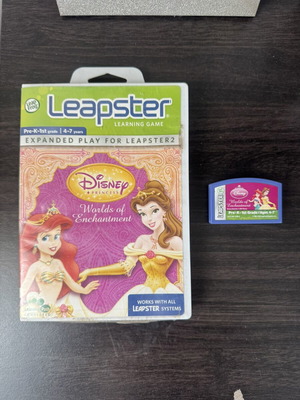 Leapster Disney Princess Worlds of Enchantment educational game used