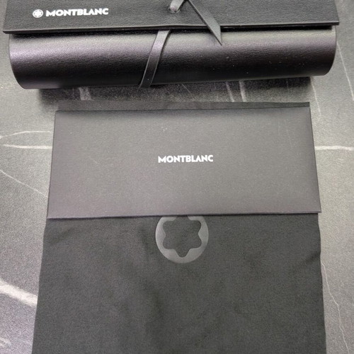 MontBlanc sunglasses case new black with card and cleaning cloth