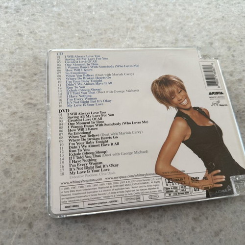 Whitney Houston The Ultimate Collection CD and DVD like new
