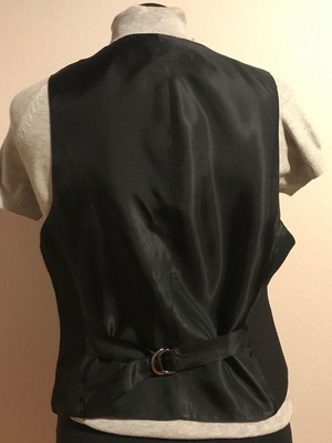 Zara women's suit vest used, black, size M