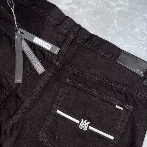 Amiri MA Bar Logo Straight-Leg Jeans brand new, black, size 36