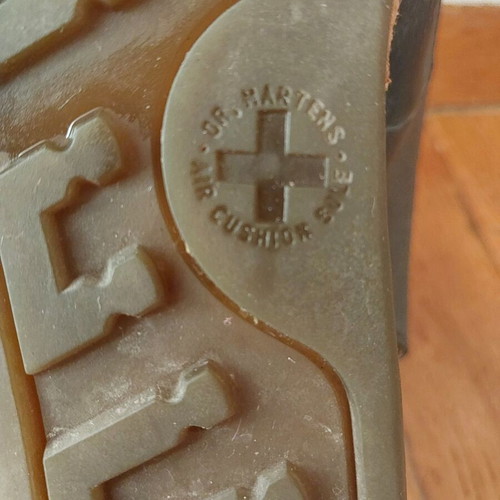 Dr. Martens Dolores sandals used, vintage, green leather, size 38
