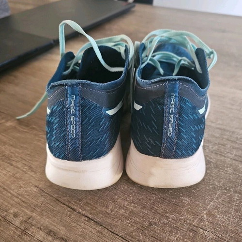 Asics Carbon Magic Speed running shoes used, blue, size 37.5