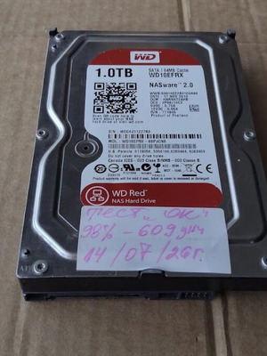 Western Digital WD Red NASware 2.0 WD10EFRX 1TB SATA хард диск употребяван