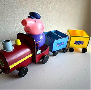 Peppa pig train Πεπα γουρουνακι τρενακι παιχνιδι