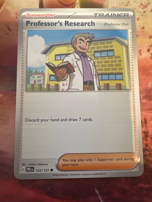 Κάρτα Pokémon Professor's Research καινούργια από Prismatic Evolutions