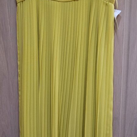 Yellow pleated dress Massimo Dutti size 38 like new