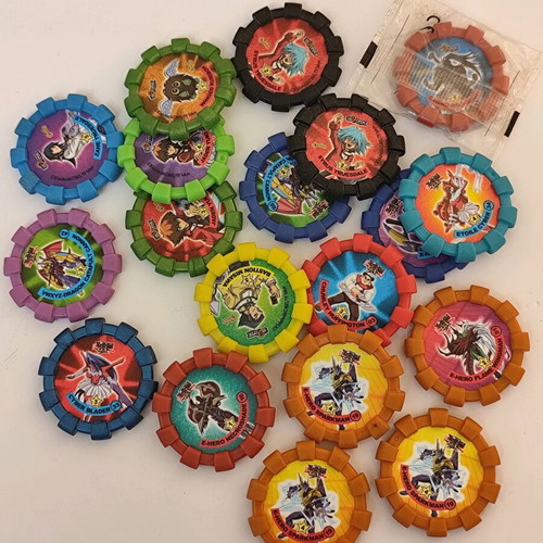 Yu-Gi-Oh Boinx collectible tags set of 19 used