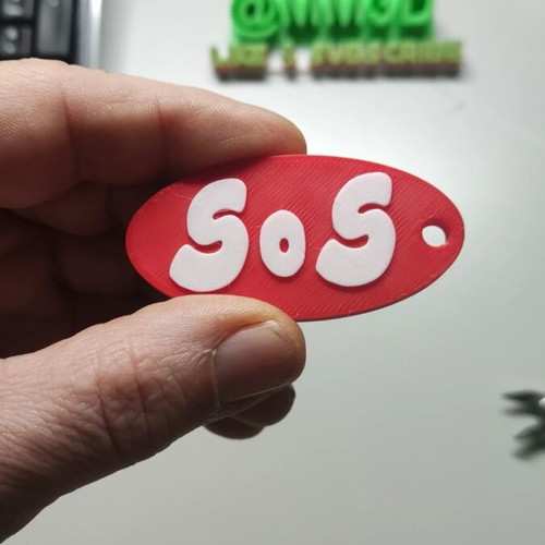 SOS Keychain with NFC new