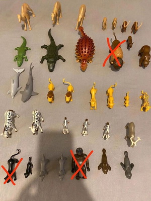 Playmobil animals and others used
