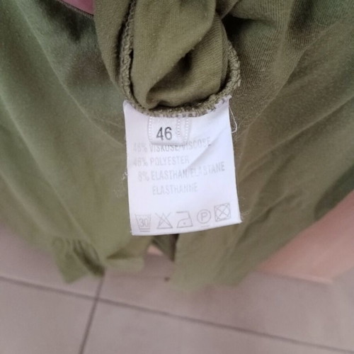 Women's Khaki Long-Sleeve Shirt Jean Paul like new, size 46