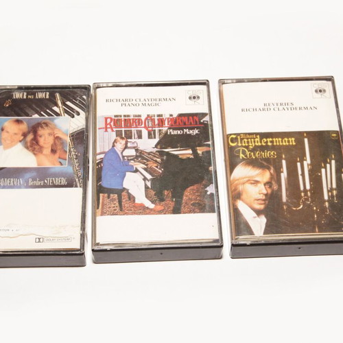 Richard Clayderman cassette tapes like new, set of 3