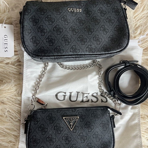 Guess set of 2 new black shoulder bags
