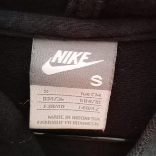 Nike jacket black with velvety texture like new size S