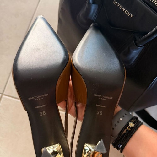 Slingback Pumps Brown Size 38 New