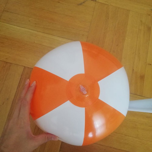 Orange beach ball 85 cm like new