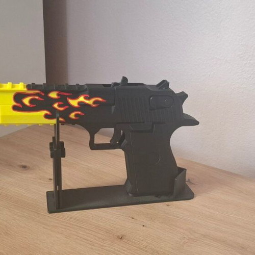 Desert Eagle Blaze Rubber Band Gun new with display stand