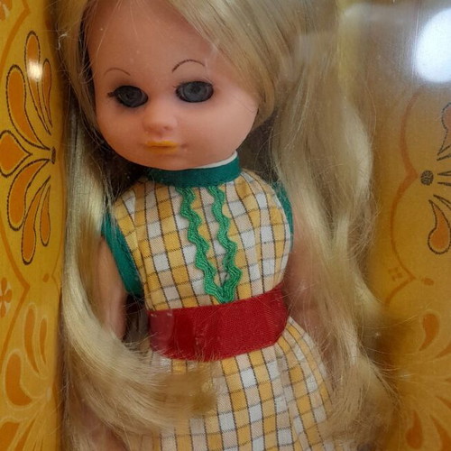 Ellen Vinyl Doll Retro Vintage like new
