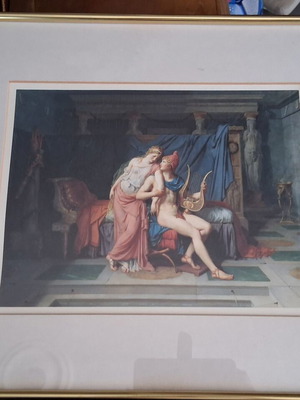 Engravings used, set of 2, framed 40x35 cm