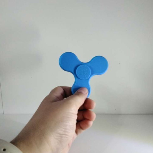 Fidget Spinner new, blue, 3D printed