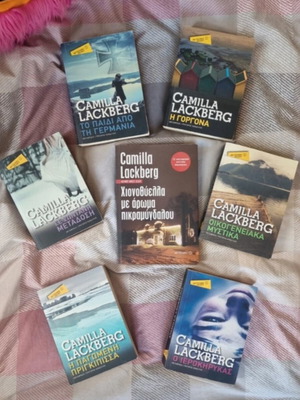 Camilla Lackberg 7 books crime fiction like new, Greek