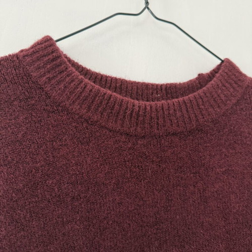 Stradivarius red knit jumper used, thick and cozy