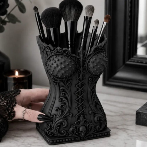 Gothic Corset Makeup Organizer new, dark elegant 3D printed design