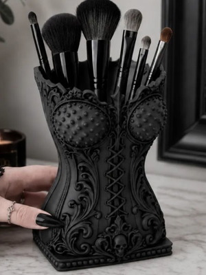 Gothic Corset Makeup Organizer new, dark elegant 3D printed design